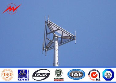 China Anticorrosive Mobile Communication Mono Pole Tower 100 FT With Hot Dip Galvanization supplier