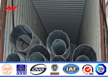 China Customized 50FT Electrical Power Galvanized Steel Pole for 110kv transmission supplier