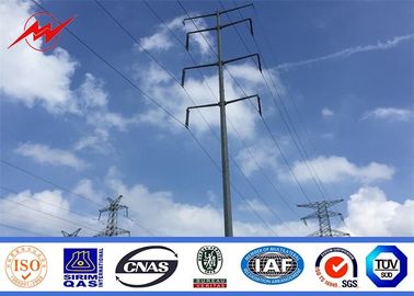 China 33kv transmission line electrical power pole steel pole tower supplier