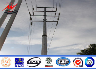 China 69kv hot dip galvanized electrical power pole for power transmission supplier