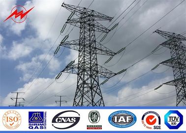 China Galvanization Single Circuit Steel Electrical Power Pole For Transmission supplier