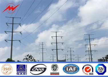 China Electricity Utilities Polygonal Electrical Power Pole For 110 KV Transmission supplier