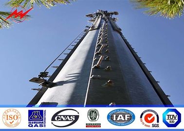 China Square 160 ft Lattice Transmission Tower Steel Structure With Single Platform supplier