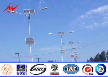 China Double Arm 40w / 80w LED Commercial Outdoor Light Poles Wind - proof 136km/h supplier