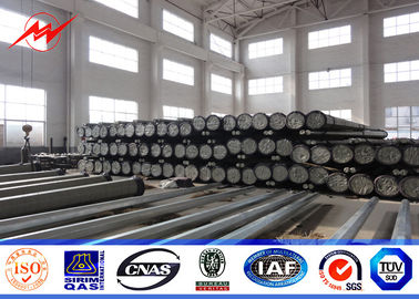 China 230kv 3mm Thickness Tubular Steel Pole With Prestressed Anchor Bolt Accessories supplier