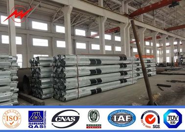 China 69KV Octagonal Galvanized Steel Transmission Poles Waterproof IP65 / IP54 supplier