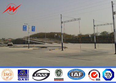 China OEM Outdoor Conical 6m Parking Lot Lighting Pole With Single Bracket supplier