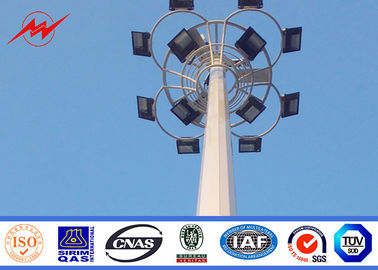 China Customized 18m Polygonal High Mast Lighting Pole For Stadium Football supplier