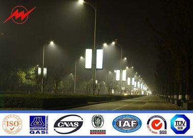 China 10m Single Arm Square Parking Lot Flood Light Pole Toll - Station LED Light Pole supplier