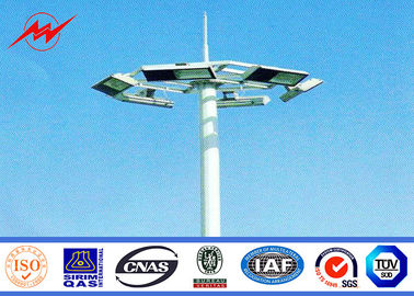 China Octagonal Stadium Football High Mast Tower Light Pole Custom 30M For Seaport supplier