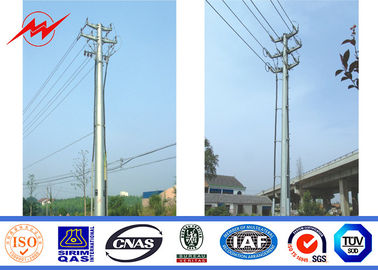 China 69kv Steel Utility Pole Galvanizatiom Street Light Pole 1 Mm To 36mm supplier