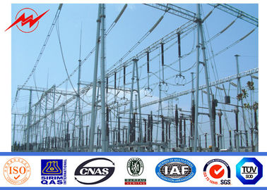 China Power Transmission 110kv 15m Steel Power Poles With Galvanizatiom supplier