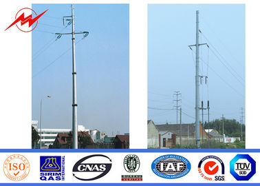 China 14m Outdoor 69kv Steel Transmission Poles Hot Dip Galvanization supplier