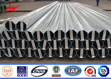 China Q345 Galvanized 15M Electrical Power Pole For Power Transmission 1 - 36mm supplier