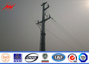 China Conical Urban Road Electrical Power Pole Galvanized Steel Tapered 10kv - 550kv supplier