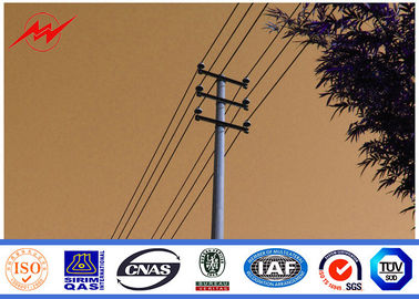 China Octagonal Conical 12m Electric Power Pole For Power Transmission / Distribution supplier