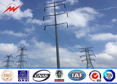 China 14M 12 Sides Galvanized Steel Pole 500 KV High Voltage Transmission Line supplier