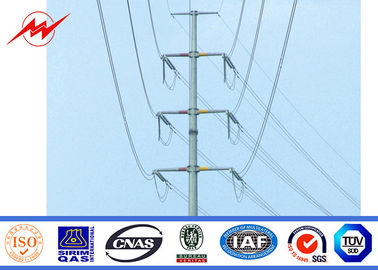 China Metal Power Pole Electric Galvanized Steel Pole Anti Corrosion 10 KV - 550 KV supplier