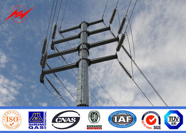 China 69kv Galvanized Steel Utility Pole For Electricity Distribution Line supplier