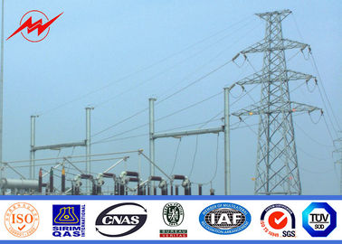 China BV Certification 20M Galvanized Steel Pole Steel Power Poles For Power Transmission supplier
