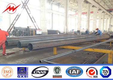 China Double Circuit Electrical Power Steel Transmission Pole For Electricity Distribution supplier