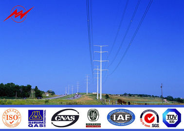 China 10 kv - 550 kv Electricity Steel Utility Pole For Power Transmission Line supplier