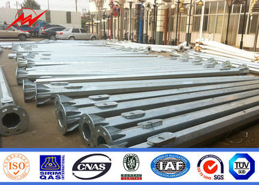China 6.5m 8m Length 11m Cross Arm Galvanized Driveway Light Poles With Lights supplier