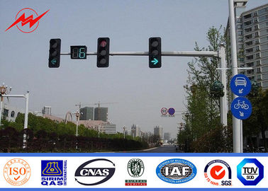 China 6.5m Height High Mast Poles / Road Lighting Pole For LED Traffic Signs , ISO9001 Standard supplier