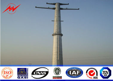 China 27M - 35M Transmission Electric Power Pole Monopoles Line GR65 Steel Material supplier