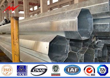 China 15m Electrical Galvanised Steel Pipe Taper / Polygonal Shape For Transmission Line supplier