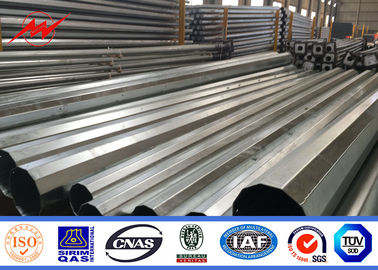 China 12 Side 11.8m Electrical Galvanised Steel Pipe Steel Tube For Transmission Line supplier