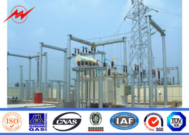 China 10kV Hot Dip Galvanized Electric Power Transmission Line Tubular Steel Poles supplier