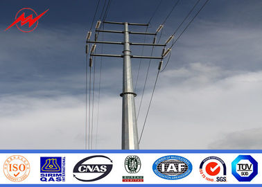 China 14m 850Dan Electrical Galvanized Steel Pole For Power Distribution Line supplier