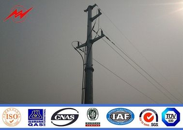 China Utility Galvanized Power Poles For Power Distribution Line Project supplier