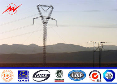 China 15M Tubular Galvanized  Steel Utility Power Electrical Pole Venezuela For 33KV Electrical Power Distribution supplier