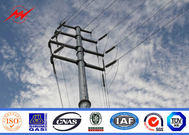 China Steel Electrical Power Transmission Poles For Electricity Distribution Line Project supplier
