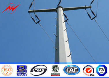 China 11.9m 16kn Load Electrical Power Pole 100% Welding Surface Galvanized  Treatment supplier