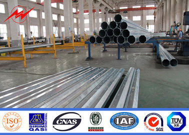 China Polygon Galvanized  Electricity Steel Utility Pole For 115kv Overhead Transmission Line Project supplier
