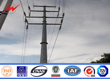 China Transmission Line Hot Rolled Coil Steel Power Pole 33kv 10m Electric Utility Poles supplier