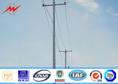 China 3mm 45ft Q345 Galvanized Steel Pole , Customized Electric Power Pole For Aboard supplier