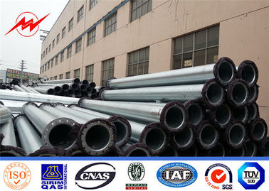 China Galvanized Steel Q345B / A572 Electrical Power Pole Power Transmission Poles supplier