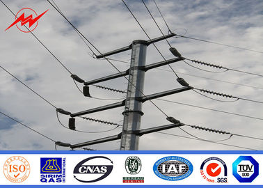 China 11kv to 69kv Galvanized Utility Power Poles For Overhead Electrical Transmission Line Project with Bitumen supplier