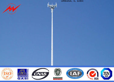 China 60M Professional Monopole Telecom Tower With ASTM A123 Galvanization Standard supplier