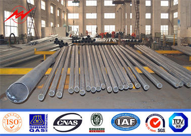 China High Tension Steel Utility Pole , Electric Transmission Line Tower Galvanized supplier