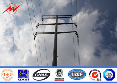 China OEM Power Transmission Poles , Hot Dip Galvanised Steel Pole With AWS D1.1 Standard supplier