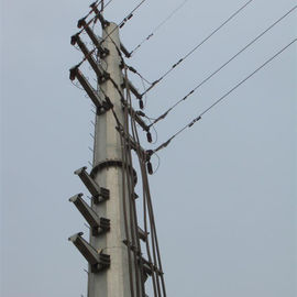 China 50FT Polygonal Electric Insulators Steel Power Pole Distribution Poles For 132KV supplier