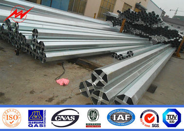 China 4000 Dan Electrical Transmission Poles Hot Dip Galvanized With Accessories supplier