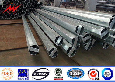 China Hot Dip Galvanized Or Painting Electrical Power Pole For Transmission And Distribution supplier