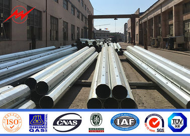 China Electricity Bitumen Galvanized Steel Power Pole With Bitumen Surface Treatment supplier