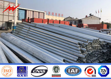 China ISO 9m 10m Galvanized Steel Pole With 2.75mm - 3mm Thickenss High Performance supplier